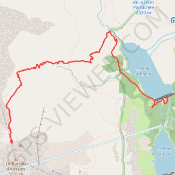 Le Rateau d'Aussois - Aussois GPS track, route, trail