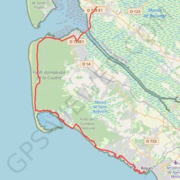 Marennes / Royan GPS track, route, trail
