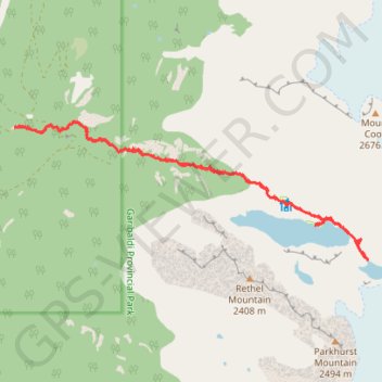 Wedgemount Lake - Wedgemount Glacier GPS track, route, trail
