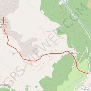 Pointe de Combe Bénite GPS track, route, trail