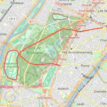 Boulogne - Longchamp GPS track, route, trail