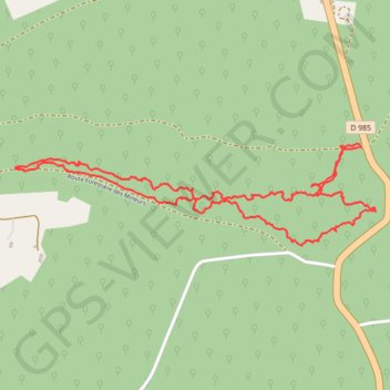 La crête GPS track, route, trail