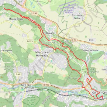 La vallée de la Mérantaise GPS track, route, trail