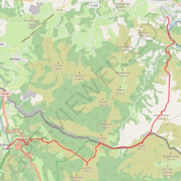 LABOURD Urdax-Itxassou-Urdazuritik-Itsasurat GPS track, route, trail