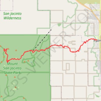 San Jacinto - Cactus to clouds GPS track, route, trail