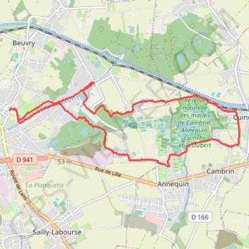 Beuvry GPS track, route, trail
