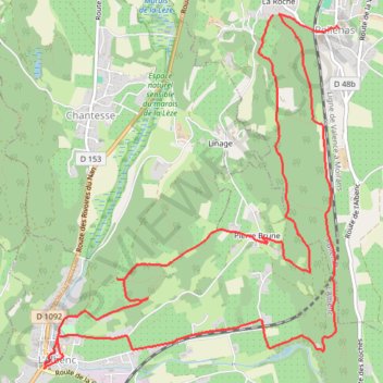 Boucle Poliénas - L'Albenc GPS track, route, trail