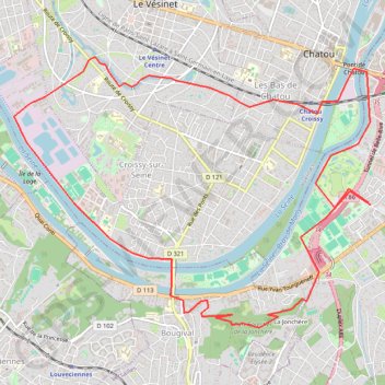 Rueil Malmaison GPS track, route, trail