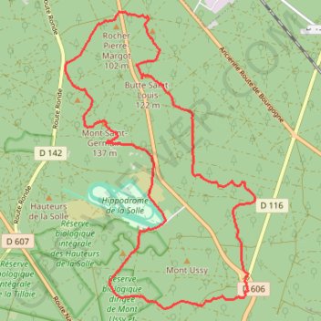 Balade en forêt de Fontainebleau GPS track, route, trail