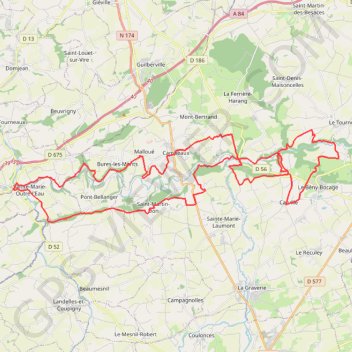 Le long de la Souleuvre et de la Vire - Campeaux GPS track, route, trail