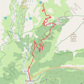 Haute Maurienne - Montée de Bellecombe GPS track, route, trail