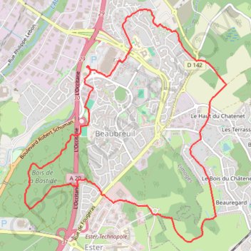 Rando beaubreuil GPS track, route, trail