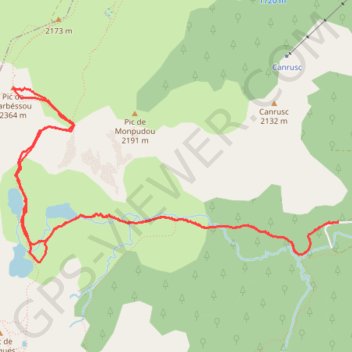 Etangs des Rabassoles GPS track, route, trail