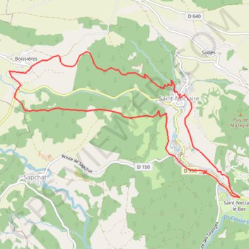 Sancy - Grotte de Châteauneuf - Secteur Saint-Nectaire GPS track, route, trail