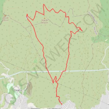 Jas du turc P1T1 12km 300m GPS track, route, trail