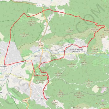 Tour de la Loube et Saint-Quinis GPS track, route, trail