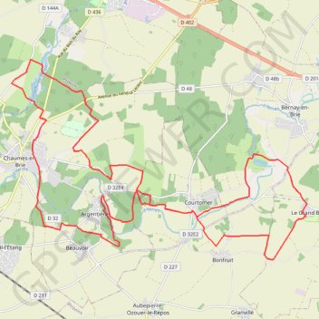 Randon'Yerres - Courpalay GPS track, route, trail