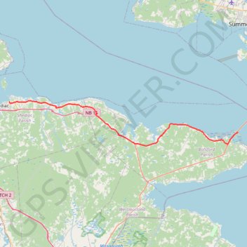 Shédiac - Borden-Carleton GPS track, route, trail