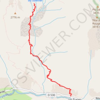 Aiguille de la dibona GPS track, route, trail