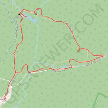 Flume Gorge Loop GPS track, route, trail