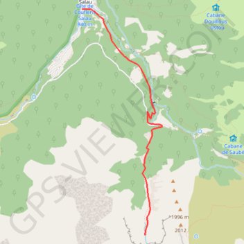 Le cirque d'Anglade GPS track, route, trail