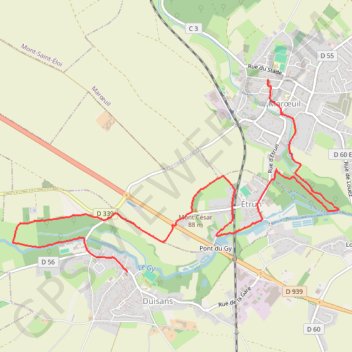 Duisans GPS track, route, trail