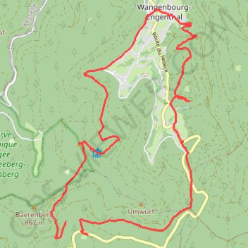 Le Schneeberg GPS track, route, trail