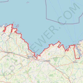 Mordreuc - Plougrescant GPS track, route, trail
