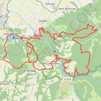 Saint Féréol - Montagne Noire GPS track, route, trail
