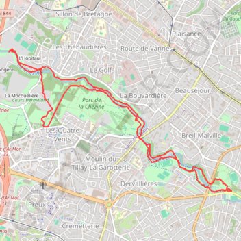 Chezine - Procé GPS track, route, trail