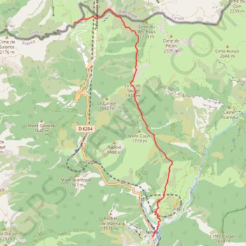 La Route du Sel GPS track, route, trail