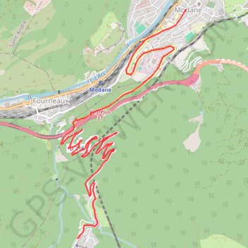 Haute-Maurienne - La montée de Valfréjus Le Charmaix GPS track, route, trail