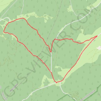 Côte de Bonnevaux - Chantegrue GPS track, route, trail