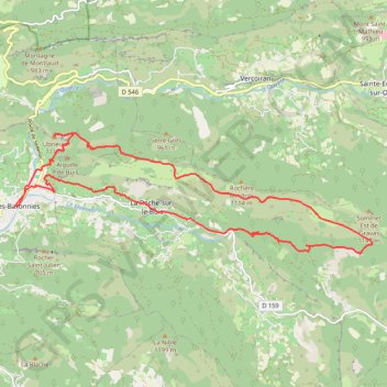 Randonnée Ubrieux et Chevalet GPS track, route, trail