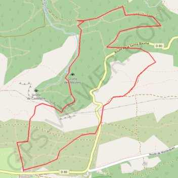 Huveaune facile ostrogo GPS track, route, trail