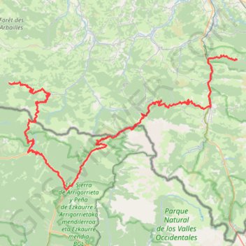 Transpyrénéenne en cyclo - Des Chalets d'Iraty à Escot GPS track, route, trail