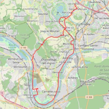 Boucle-Seine-Triel GPS track, route, trail
