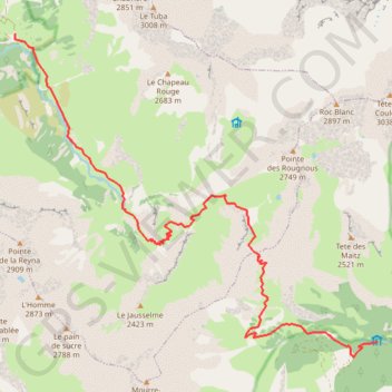 Rando Dourmillouse Jour 3 Charançons Prapic GPS track, route, trail