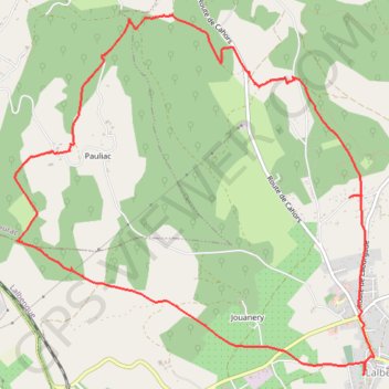 Boucle de Lalbenque GPS track, route, trail