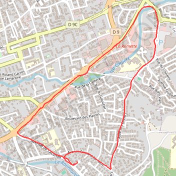 Jogging Marignane GPS track, route, trail