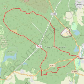 Balade en forêt d'Ermenonville GPS track, route, trail