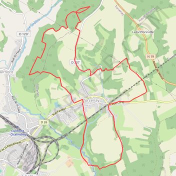 Torcenay GPS track, route, trail