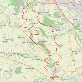 Rando Vélo Vert Marœuillois - Marœuil GPS track, route, trail
