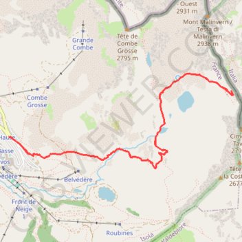 Baisse de Druos GPS track, route, trail