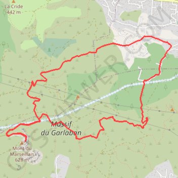 Mont du Marseillais depuis la Destrousse GPS track, route, trail