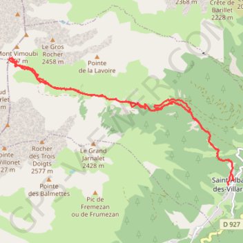 Col du Merlet GPS track, route, trail