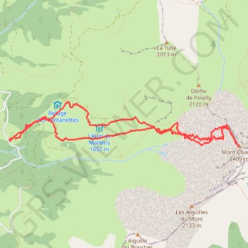 Le Mont Charvin (Aravis) GPS track, route, trail