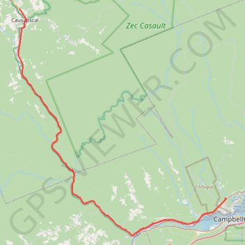Causapscal - Campbellton GPS track, route, trail