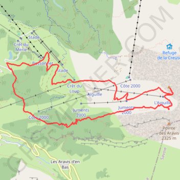 Calvaire Aiguille GPS track, route, trail