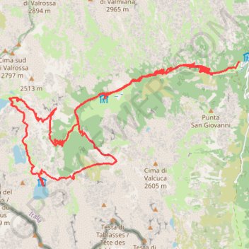 Rifugio Questa (val gesso) GPS track, route, trail